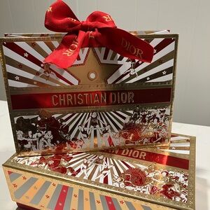 Dior Lunar New Year Box Set - beauty gift pouch red gold Chinese